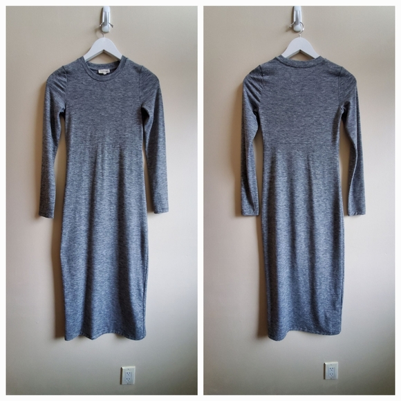 Wilfred Free Long Sleeve Knit Maxi Dress, XS, Fitted - Picture 4 of 8
